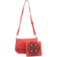 Tory Burch Shoulder Bag leather Red Women Used Authentic