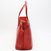 LOUIS VUITTON Tote Bag Neverfull MM Epi with Grenard pouch Epi Leather M41318 Red Women Used Authentic