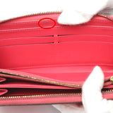 LOUIS VUITTON Long Wallet Purse Zip Around Vernis Zippy wallet Monogram Vernis M93202 Rose rich Women Used Authentic