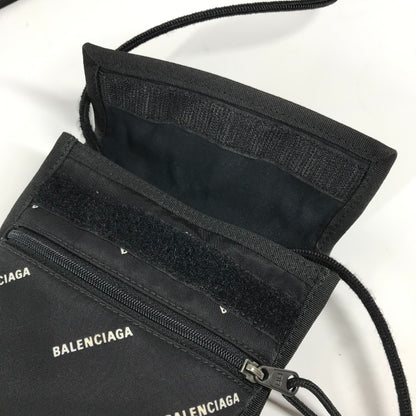 BALENCIAGA Shoulder Bag 532298 Nylon black By color Explorer Women Used Authentic