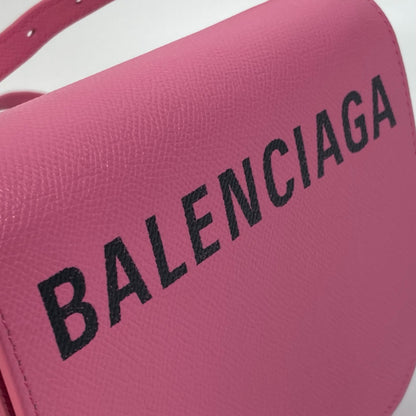 BALENCIAGA Shoulder Bag 550639 leather pink Ville di Women Used Authentic