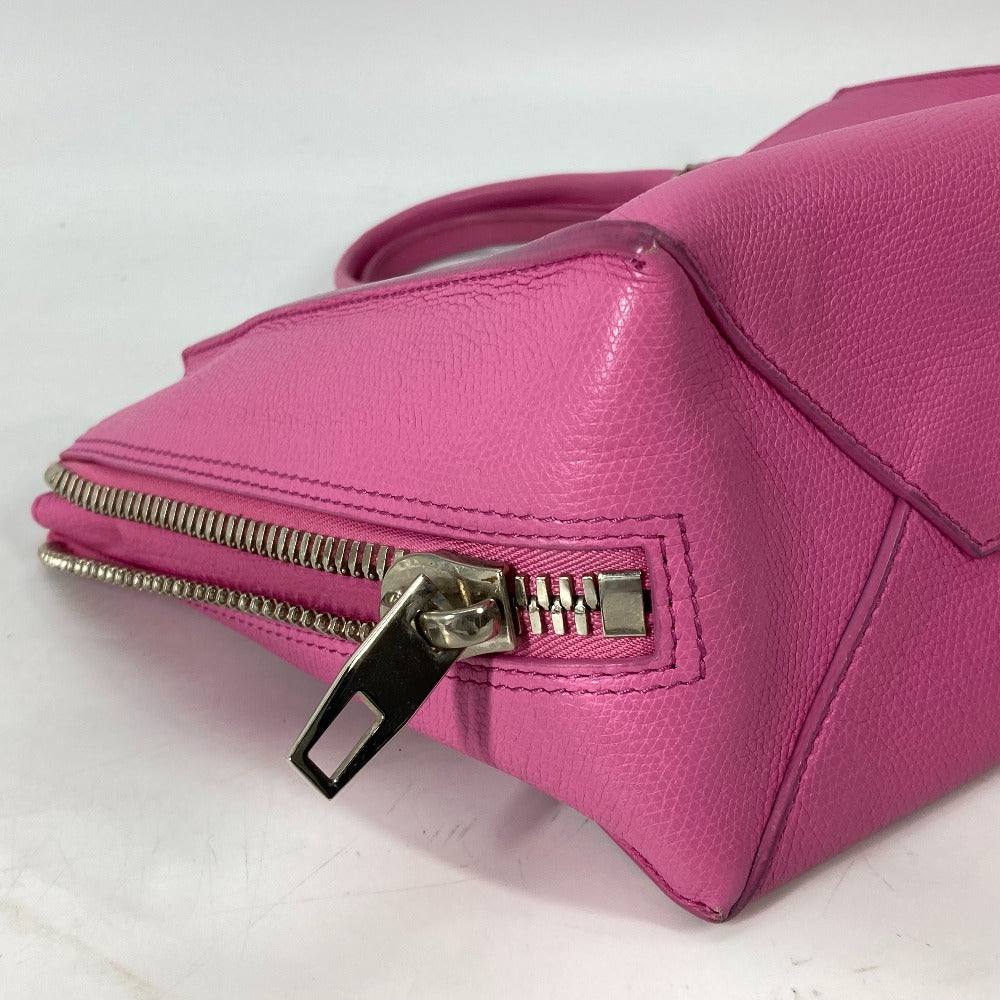 BALENCIAGA Shoulder Bag 399531 leather pink The Paper Mini 2way Women Used Authentic