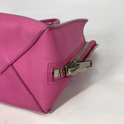 BALENCIAGA Shoulder Bag 399531 leather pink The Paper Mini 2way Women Used Authentic