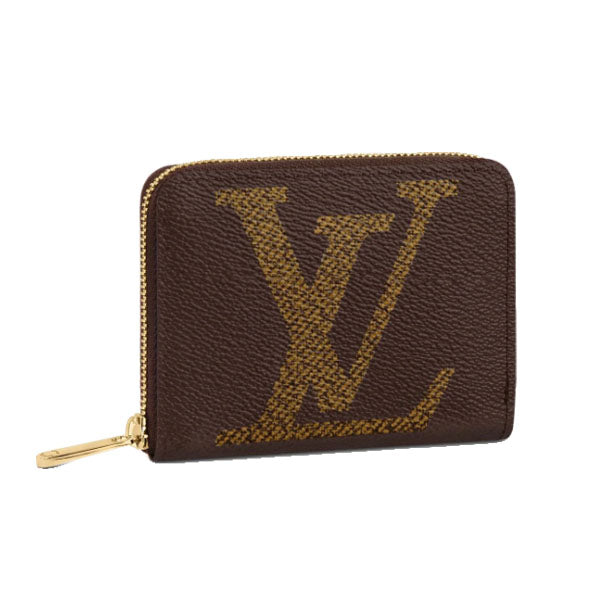 LOUIS VUITTON Coin case Zip around purse Giant Monogram Monogram canvas M69354 Brown(Unisex) Used Authentic