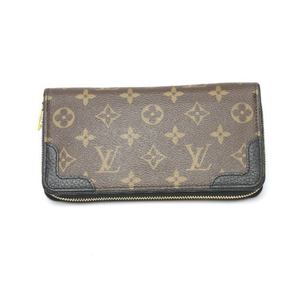 LOUIS VUITTON Long Wallet Purse M61855 Monogram canvas Noir Zippy wallet Monogram Retiro unisex(Unisex) Used Authentic