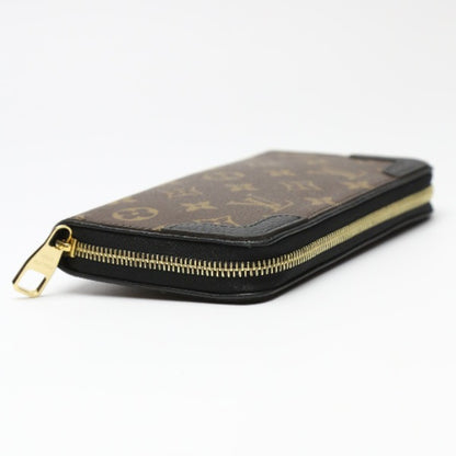 LOUIS VUITTON Long Wallet Purse M61855 Monogram canvas Noir Zippy wallet Monogram Retiro unisex(Unisex) Used Authentic