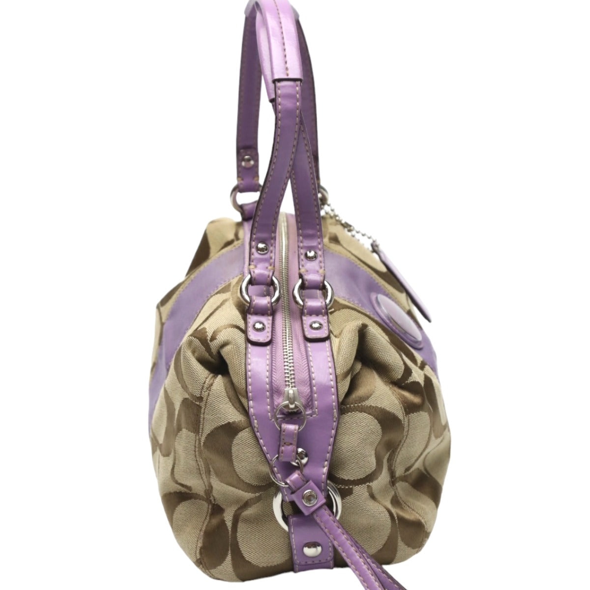 Coach purse store purple with strap