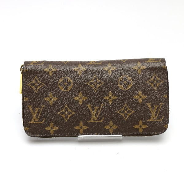 LOUIS VUITTON Long Wallet Purse M41894 Monogram canvas Rose valerine Zippy wallet Monogram Zip Around Women Used Authentic