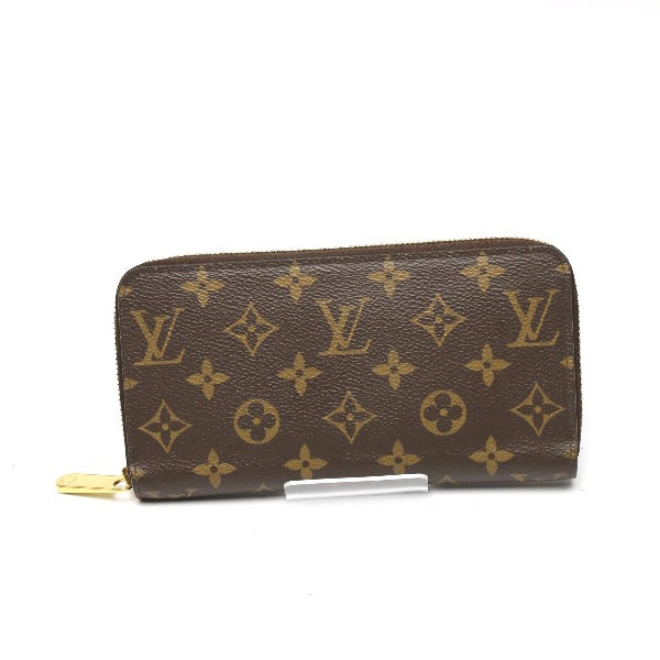 LOUIS VUITTON Long Wallet Purse M41894 Monogram canvas Rose valerine Zippy wallet Monogram Zip Around Women Used Authentic