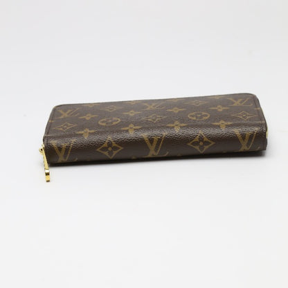 LOUIS VUITTON Long Wallet Purse M41894 Monogram canvas Rose valerine Zippy wallet Monogram Zip Around Women Used Authentic