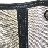 HERMES Tote Bag bag handbag Garden party PM Toilet ash / buffle skipper Black x Natural Women Used Authentic