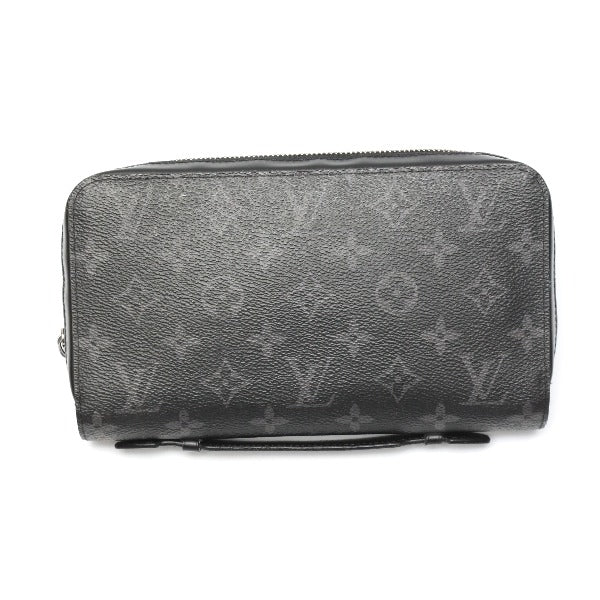 LOUIS VUITTON Long Wallet Purse M61698 Monogram canvas Monogram Clutch bag Eclipse Zippy XL mens Used Authentic