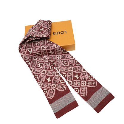 LOUIS VUITTON scarf MP2826 leather Bordeaux Bando SINCE 1854 Bandeau monogram Thailand Women Used Authentic