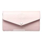 LOUIS VUITTON Long Wallet Purse Portefeuille Sara Epi With Coin Pocket Epi Leather M61216 Rose valerine Women Used Authentic