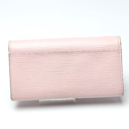 LOUIS VUITTON Long Wallet Purse M61216 Epi Leather Rose valerine Portefeuille Sara Epi With Coin Pocket Women Used Authentic