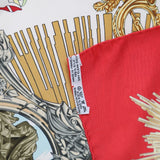 HERMES scarf FREDERIC-竇｡ Carre90 silk Red Women Used Authentic