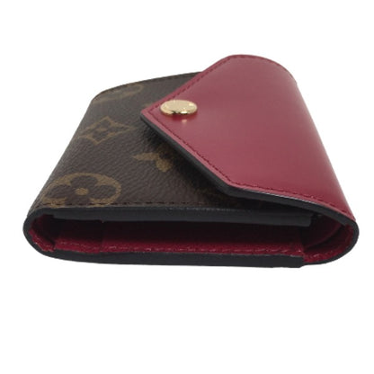 LOUIS VUITTON Coin case M62932 Monogram canvas Fuchsia Portefeuille Zoe Monogram Coin purse with Card Case Women Used Authentic