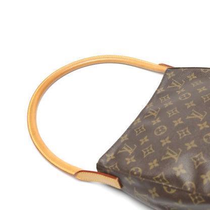 LOUIS VUITTON Shoulder Bag M51146 Monogram canvas Brown Monogram Looping MM Women Used Authentic