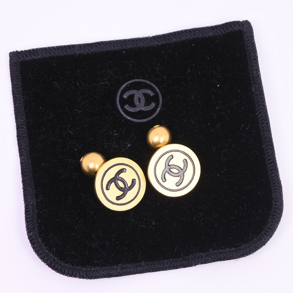 CHANEL cuffs Plated Gold gold COCO Mark mens Used Authentic