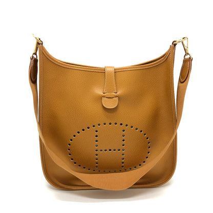 HERMES Shoulder Bag Ardenne gold Evelyn 1 GM