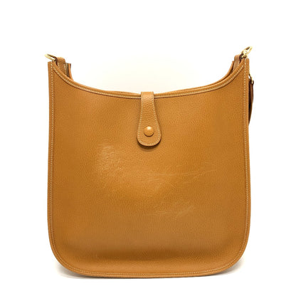 HERMES Shoulder Bag Ardenne gold Evelyn 1 GM