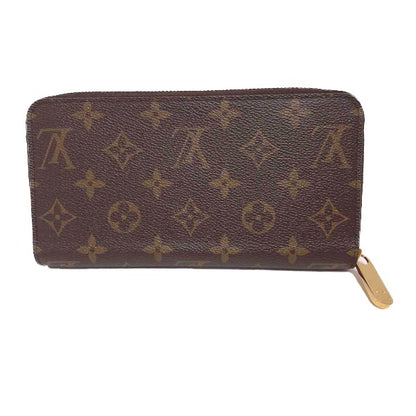 LOUIS VUITTON Long Wallet Purse M41895 Monogram canvas Fuchsia Zip Around Monogram Zippy wallet unisex(Unisex) Used Authentic