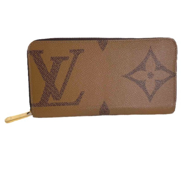 LOUIS VUITTON Long Wallet Purse M69353 Monogram canvas Brown monogram giant reverse Zippy wallet unisex(Unisex) Used Authentic