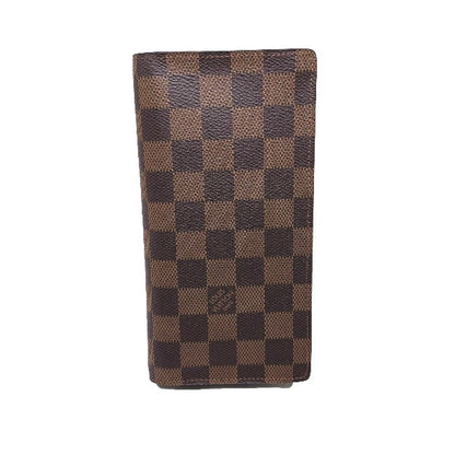 LOUIS VUITTON Bifold Wallet N60017 Damier canvas Brown Wallet with card pocket Damier Portefeuille Blaza mens(Unisex) Used Authentic