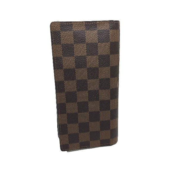 LOUIS VUITTON Bifold Wallet N60017 Damier canvas Brown Wallet with card pocket Damier Portefeuille Blaza mens(Unisex) Used Authentic