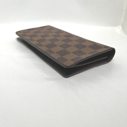 LOUIS VUITTON Bifold Wallet N60017 Damier canvas Brown Wallet with card pocket Damier Portefeuille Blaza mens(Unisex) Used Authentic