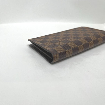 LOUIS VUITTON Bifold Wallet N60017 Damier canvas Brown Wallet with card pocket Damier Portefeuille Blaza mens(Unisex) Used Authentic