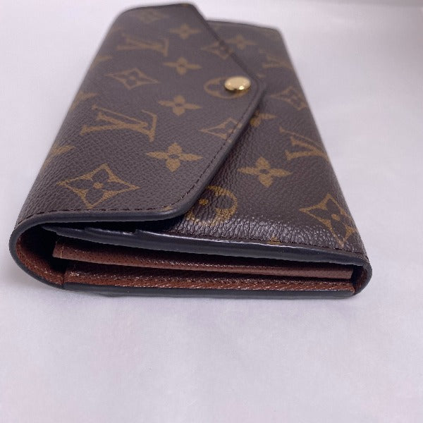 LOUIS VUITTON Long Wallet Purse M60531 Monogram canvas Brown Monogram Portefeuille Sara Women Used Authentic