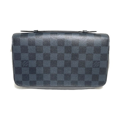 LOUIS VUITTON business bag N41590 Damier canvas cobalt Wallet Damier Cobalt Zippy XL mens Used Authentic