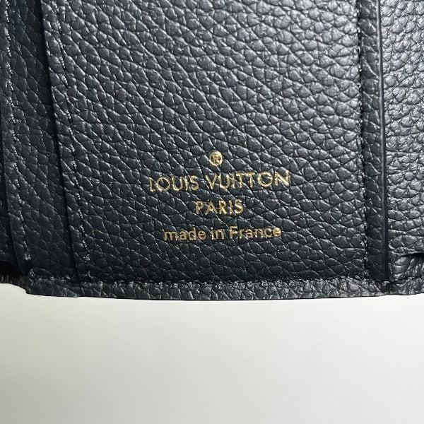 LOUIS VUITTON Tri-fold wallet M62935 Monogram Ann Platt Noir Coin purse with Card Case Monogram Unplant Portefeuille Zoe Women Used Authentic