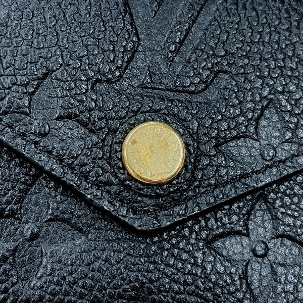 LOUIS VUITTON Tri-fold wallet M62935 Monogram Ann Platt Noir Coin purse with Card Case Monogram Unplant Portefeuille Zoe Women Used Authentic