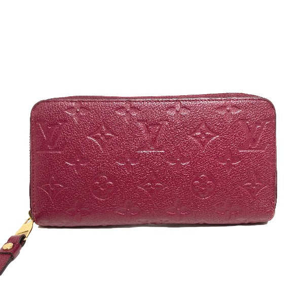 LOUIS VUITTON Long Wallet Purse M62214 Monogram Ann Platt Slys Zip Around Monogram Ann Platt Leather Zippy wallet Women Used Authentic