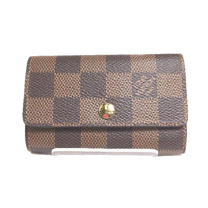 LOUIS VUITTON Key case Key holder  N62630 Damier canvas Brown for 6 Damier Multicles6 unisex(Unisex) Used Authentic