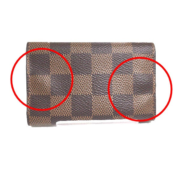 LOUIS VUITTON Key case Key holder  N62630 Damier canvas Brown for 6 Damier Multicles6 unisex(Unisex) Used Authentic