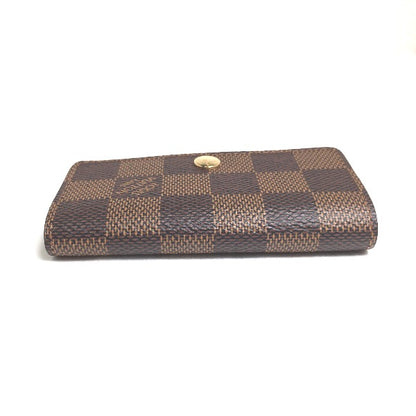 LOUIS VUITTON Key case Key holder  N62630 Damier canvas Brown for 6 Damier Multicles6 unisex(Unisex) Used Authentic