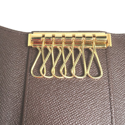 LOUIS VUITTON Key case Key holder  N62630 Damier canvas Brown for 6 Damier Multicles6 unisex(Unisex) Used Authentic