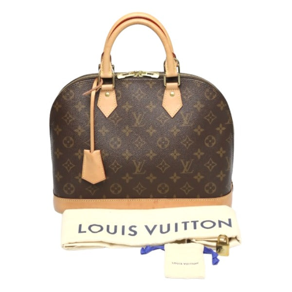 LOUIS VUITTON Handbag M53151 Monogram canvas Brown Comes with a clochette Monogram Alma Women Used Authentic