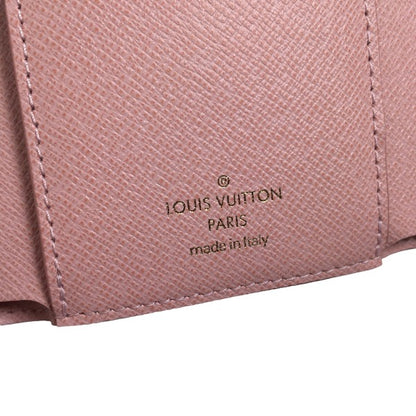 LOUIS VUITTON Coin case M62360 Monogram canvas Rose Valerie Coin purse with Card Case Monogram Portefeuille Victorine Women Used Authentic