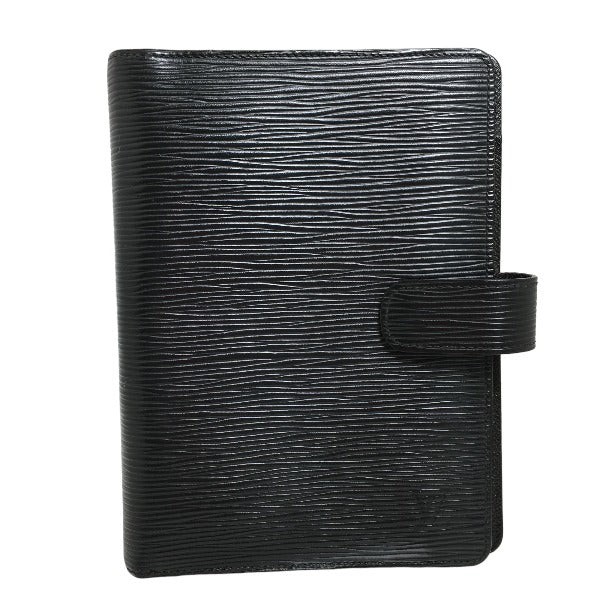 LOUIS VUITTON Notebook cover R20042 Epi Leather Noir System notebook cover Epi Agenda MM mens(Unisex) Used Authentic