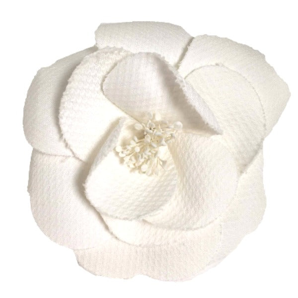 CHANEL Brooch corsage Camelia flour Other white Women Used Authentic