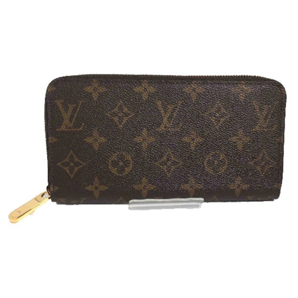 LOUIS VUITTON Long Wallet Purse M42616 Monogram canvas Brown Long Wallet Purse Monogram Zippy wallet unisex(Unisex) Used Authentic