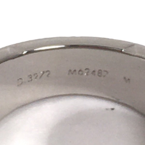 LOUIS VUITTON Ring M62487 Stainless Steel Stainless Steel Silver ring Monogram signet ring mens M Used Authentic