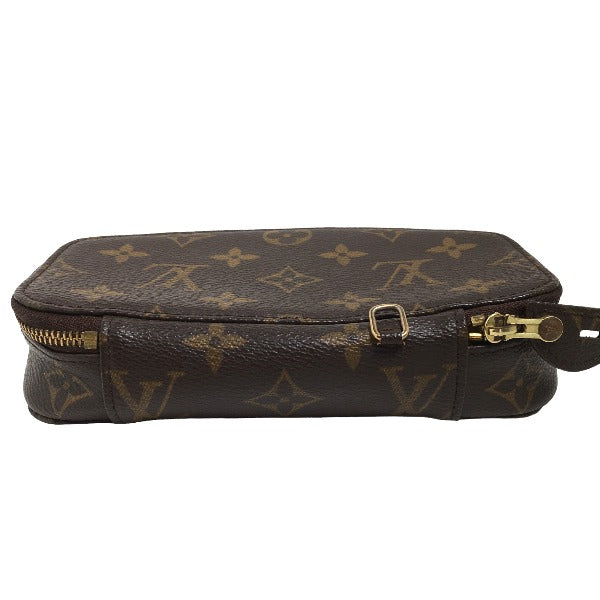 LOUIS VUITTON Pouch M47352 Monogram canvas Brown Jewelry box Monogram posh monte carlo mens Used Authentic