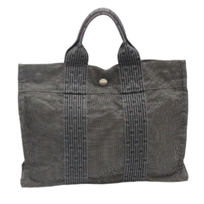 HERMES Tote Bag Polyamide polyester gray Her Line PM Women(Unisex) Used Authentic