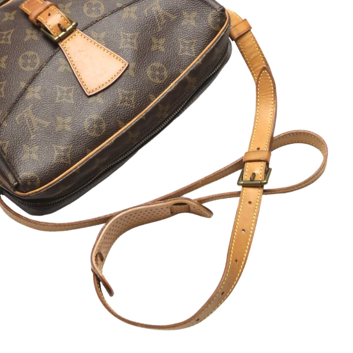 LOUIS VUITTON Shoulder Bag M51227 Monogram canvas Brown Shoulder Bag Monogram Geneufeille Women Used Authentic