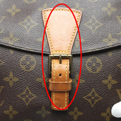 LOUIS VUITTON Shoulder Bag M51227 Monogram canvas Brown Shoulder Bag Monogram Geneufeille Women Used Authentic